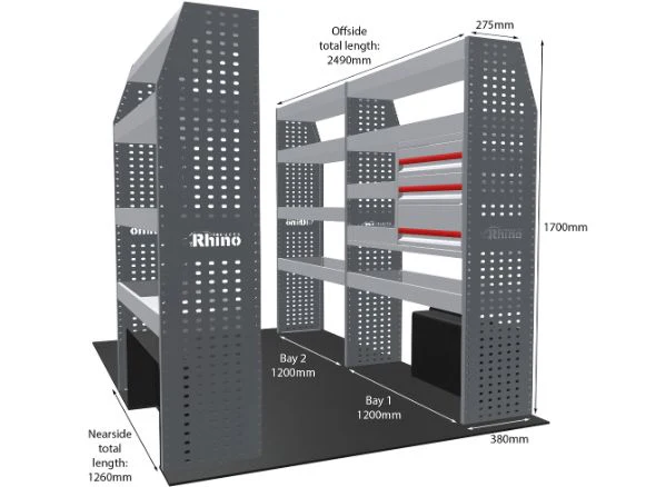 Rhino Van Racking Vauxhall Movano 2010-2021 - Image 22