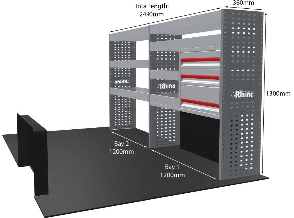 Rhino Van Racking Vauxhall Movano 2021- - Image 14