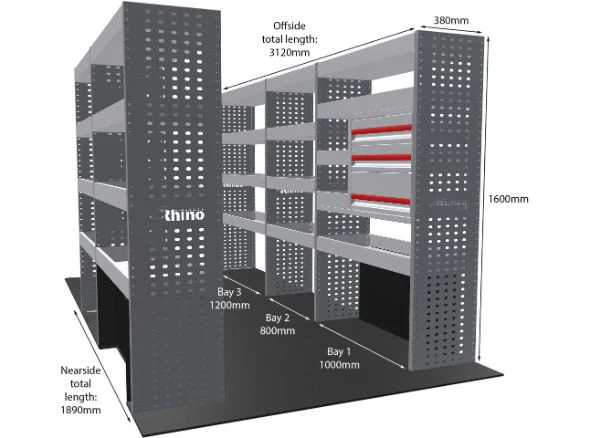 Rhino Van Racking Vauxhall Movano 2021- - Image 31