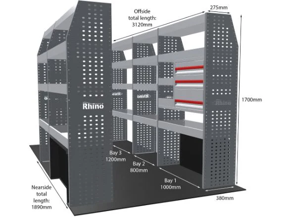 Rhino Van Racking Vauxhall Movano 2021- - Image 39