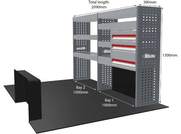 Rhino Van Racking Vauxhall Movano 2021- - Image 8