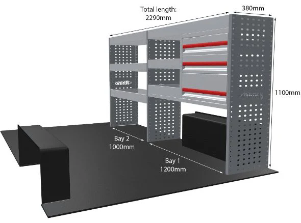 Rhino Van Racking Vauxhall Vivaro 2014-2019 - Image 14