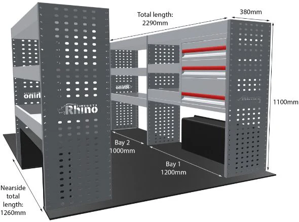 Rhino Van Racking Vauxhall Vivaro 2014-2019 - Image 16