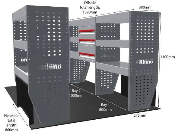 Rhino Van Racking Vauxhall Vivaro 2019- - Image 9