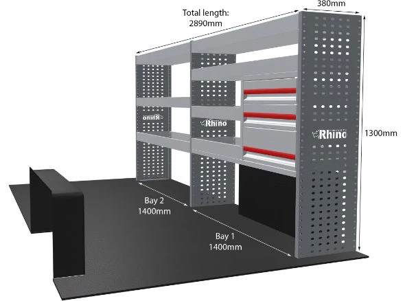 Rhino Van Racking Volkswagen Crafter 2006-2017 - Image 20