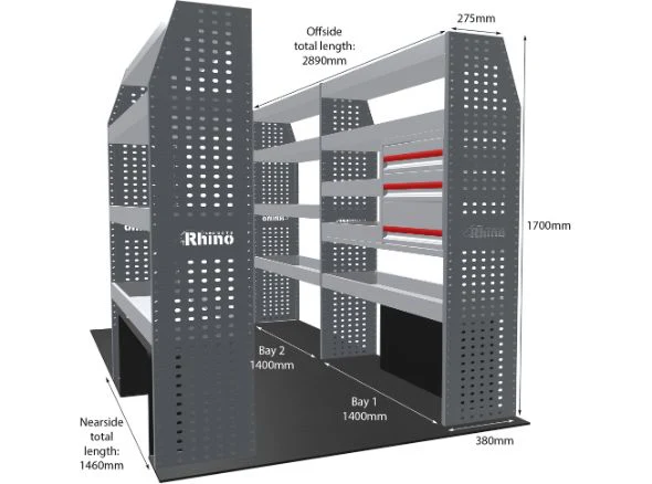 Rhino Van Racking Volkswagen Crafter 2006-2017 - Image 28