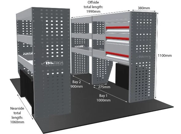 Rhino Van Racking Volkswagen T6 2015- - Image 10