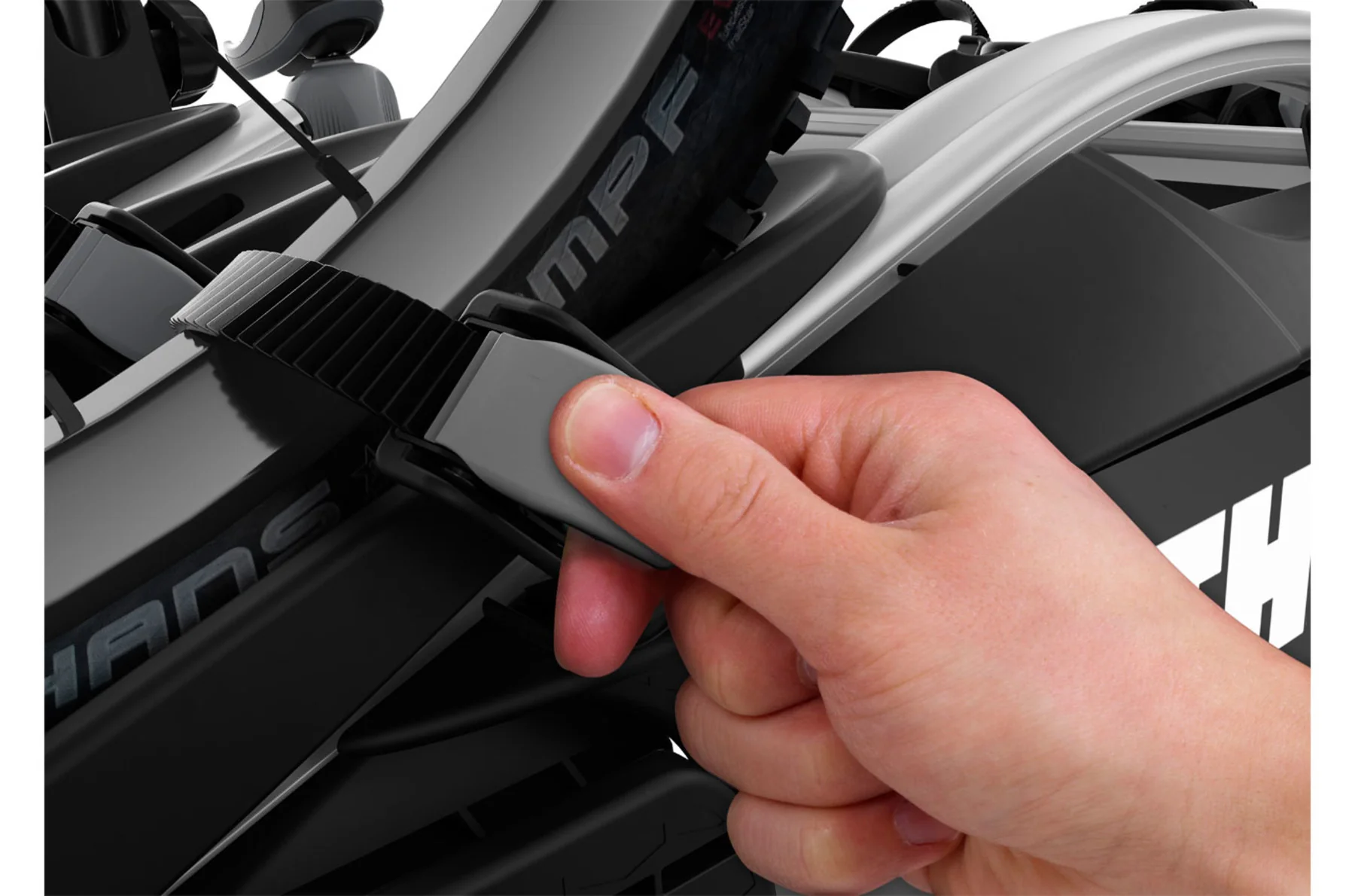 THULE VeloCompact 4 Bike Cycle Carrier 13 pin (926 + 4th Bike Adaptor) - Image 3